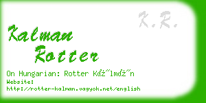 kalman rotter business card